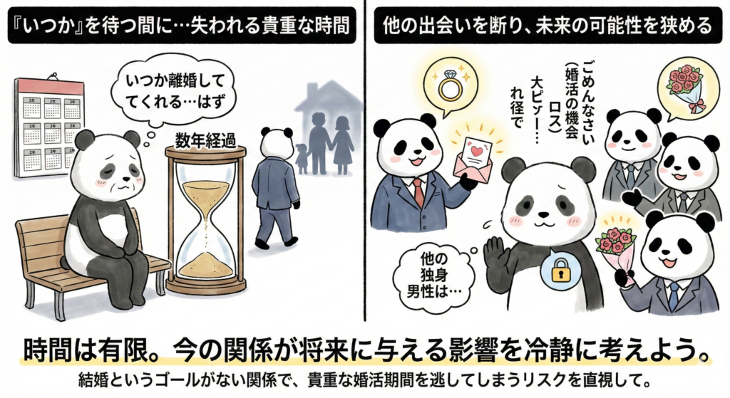 時間は有限。今の関係が将来に与ええる影響を冷静に考えよう。