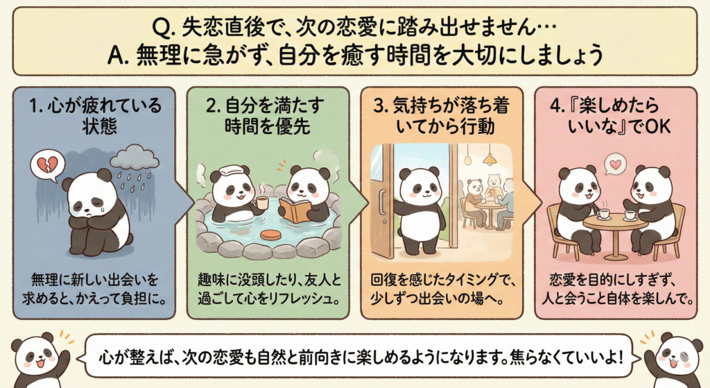 心が整えば、次の恋愛も自然と前向きに楽しめるようになります。