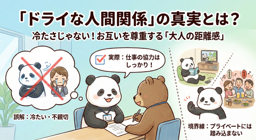 「ドライな人間関係」の真実とは？