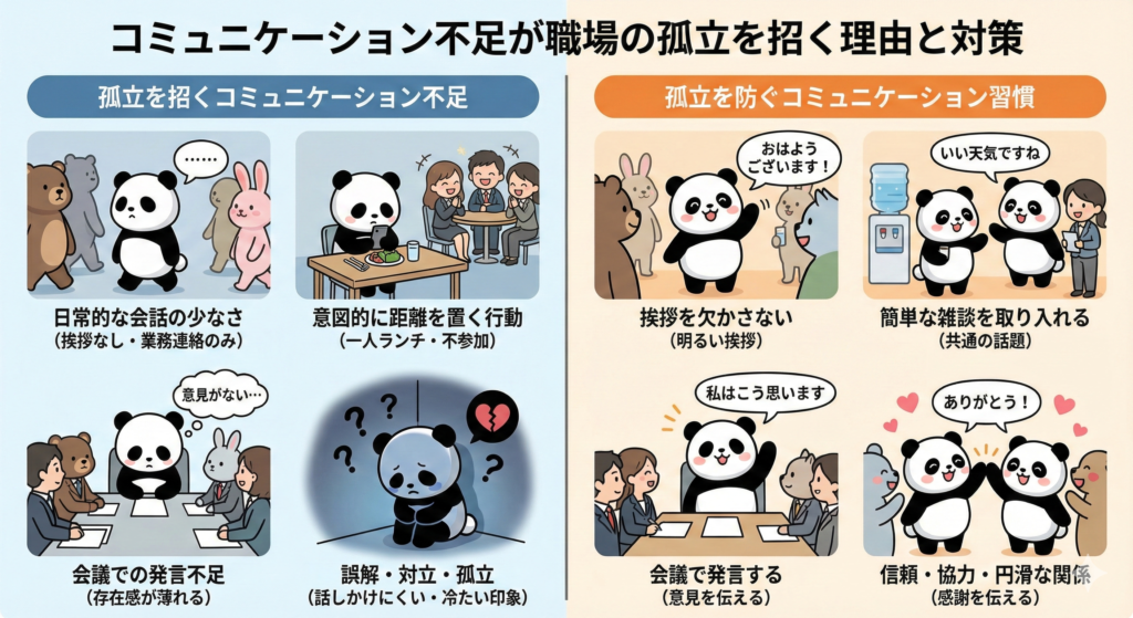 コミュニケーション不足が職場の孤立を招く理由と対策