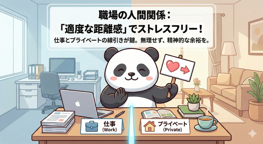 職場の人間関係：「適度な距離感」でストレスフリー！