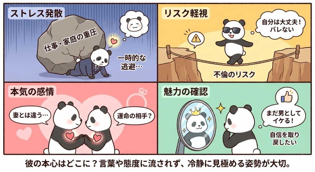 彼の本心はどこに?言葉や態度に流されず」、冷静に見極める姿勢が大切。