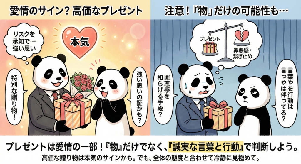 プレゼンとは愛情の一部!
「モノだけではなく、」誠実な言葉と言葉で判断しよう。