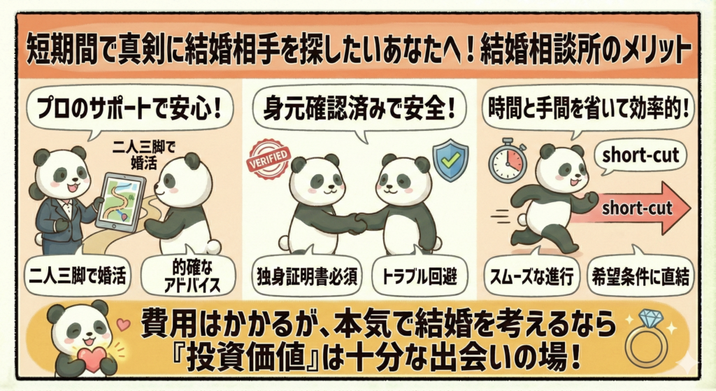 費用はかかるが、本気で結婚を考えるなら「投資価値」は十分な出会いの場!