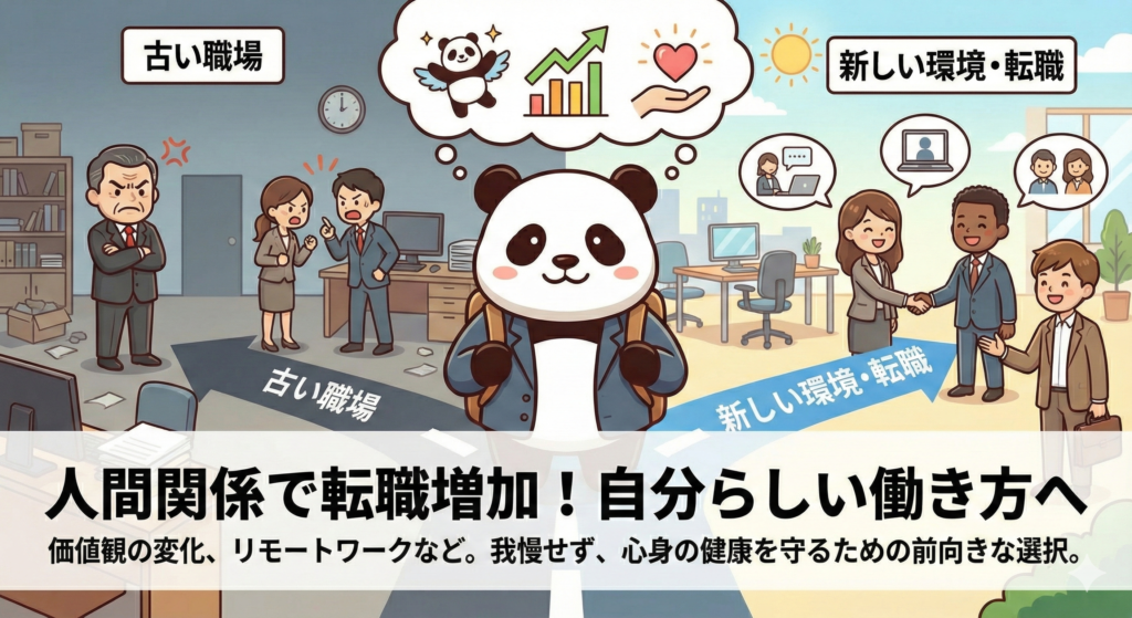 人間関係で転職増加！自分らしい働き方へ