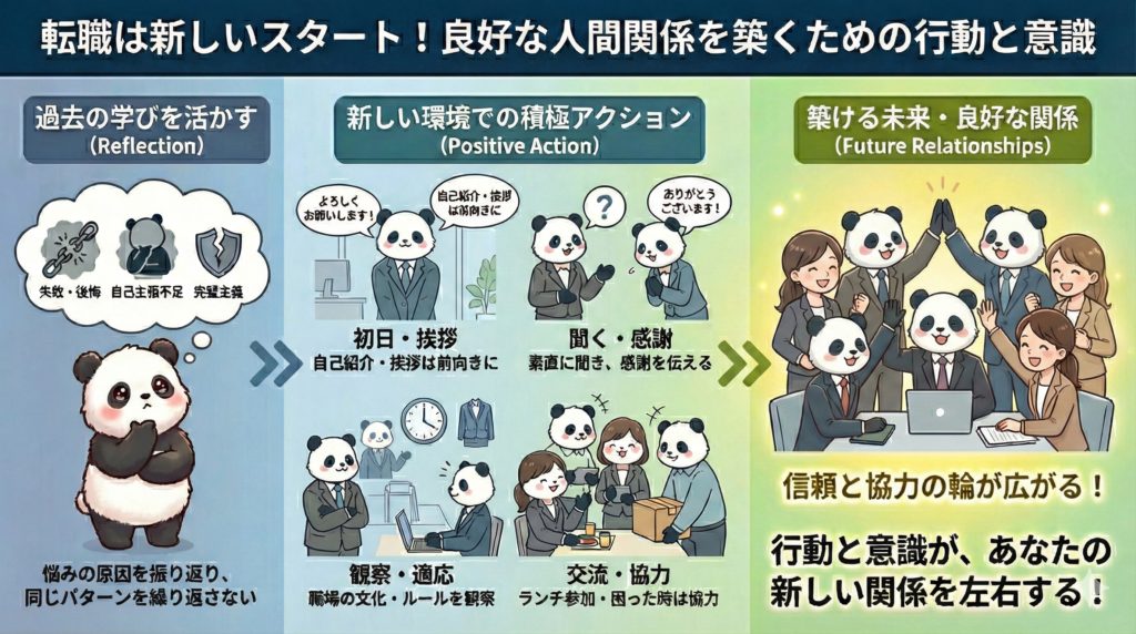 転職は新しいスタート！良好な人間関係を築くための行動と意識