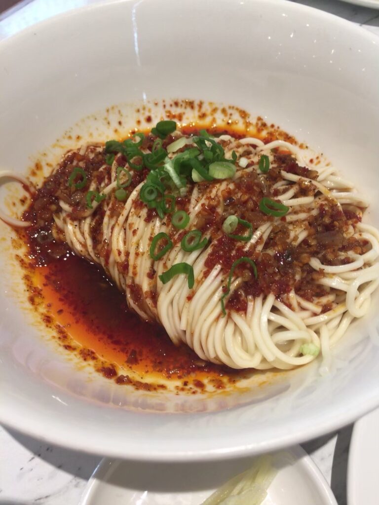 鼎泰豊の痺れる辛さの和え麺