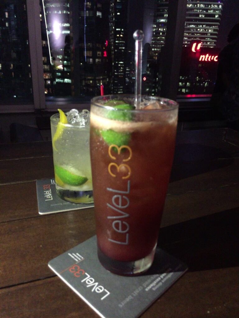 Level 33で飲んだカクテル 